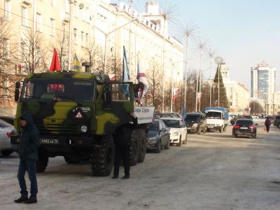 Автопробегом месячник начал свое шествие по Зауралью